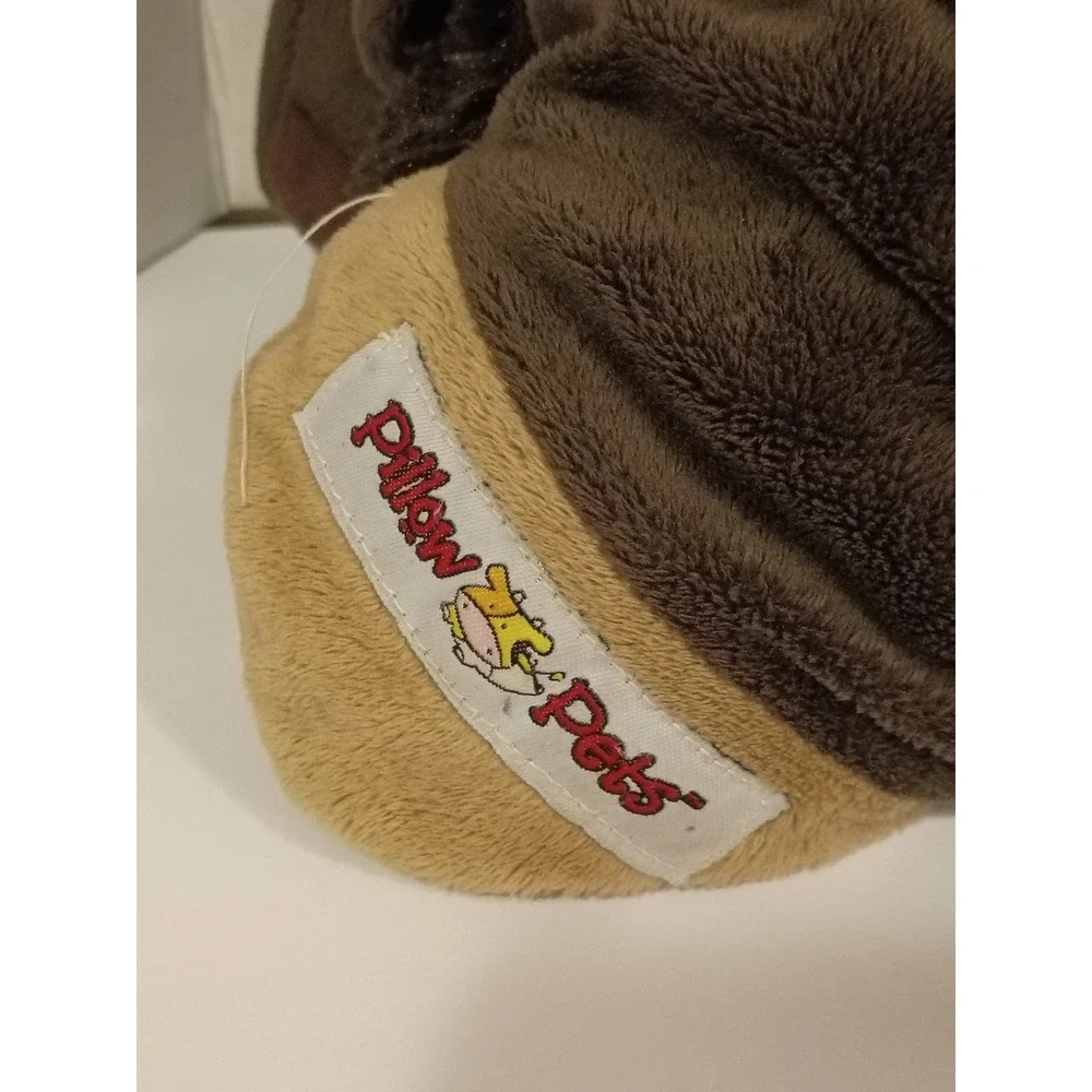 Pillow Pets Monkey Plush Brown Tan Stuffed Animal‎ Folding Pillow Toy 18 inch